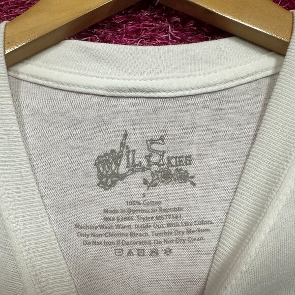 Lil Skies Shelby Butterfly Skeleton Wing Roses Emo Rap Tee Small - Picture 4 of 4